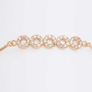 CZ Classic Gold String Bracelet